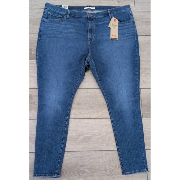 Levi's Women Plus Size 26W 720 High-Rise Super‎ Skinny Jeans Stretch NWT - Picture 1 of 7